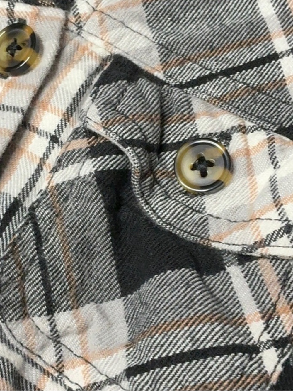 Upcycled Motorcycle Theme Flannel Shirt Dress Appliqué - Picture 3 of 6